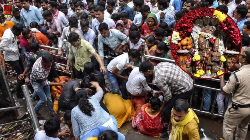 महाकाल परिसर में श्रद्धालुओं की उमड़ी भीड़, भगदड़ जैसे बने हालात, 13 की बिगड़ी तबीयत, साल में एक दिन खुलता है नागचंद्रेश्वर मंदिर 