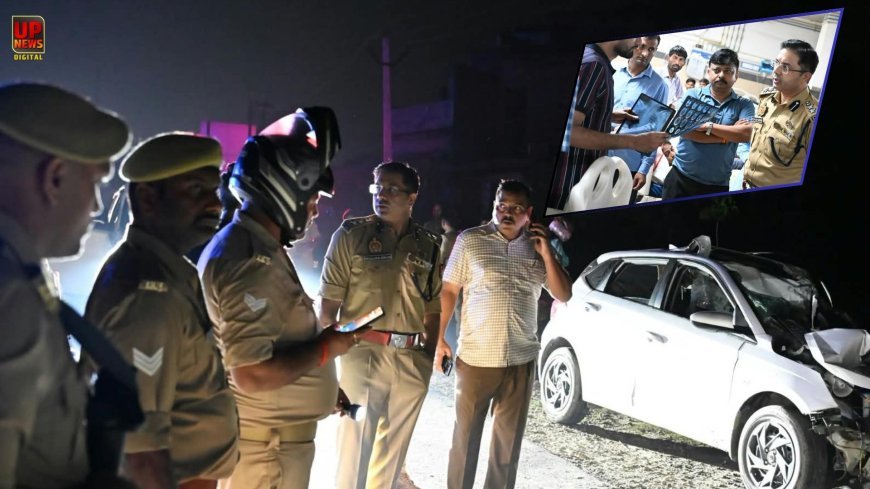 अयोध्या में गश्त पर निकली पुलिस टीम की कार ट्रेलर से टकराई, दरोगा की हुई मौत, सिपाही की हालत गंभीर