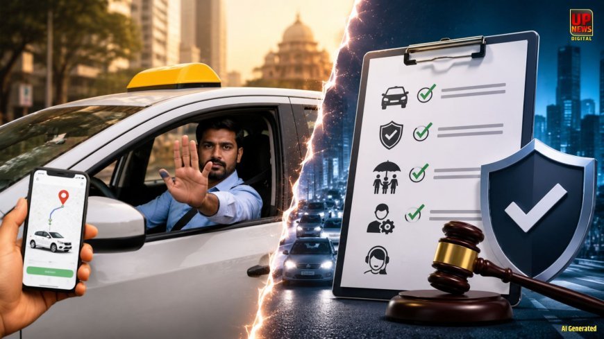 यूपी में कैब ड्राइवरों की मनमानी पर लगेगी लगाम, पिकअप से मना किया तो 100 रुपए जुर्माना, ड्राइवरों को 5 लाख का हेल्थ इंश्योरेंस