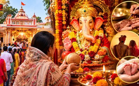 लखनऊ का अनोखा गणेश मंदिर, जहां मेहंदी से पूरी होती है शादी की मनोकामना, गणेश चतुर्थी पर 10 दिन तक उमड़ती है भीड़