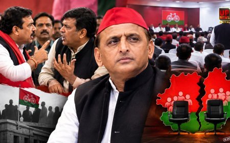 अखिलेश के सामने भिड़े सपा के दो नेता, बैठक में गाली-गलौज तक पहुंची बात, एक घंटे बाद एटा-कासगंज का पूरा संगठन भंग