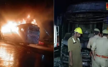 नोएडा में स्लीपर बस बनी आग का गोला, 9 यात्रियों की जिंदा जलकर मौत, ड्राइवर पर गंभीर सवाल