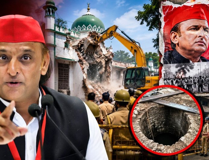 सहारनपुर में मस्जिद ढहाए जाने के बाद बढ़ी सियासी गरमाहट, अखिलेश यादव के खिलाफ लगे पोस्टर, सपा डेलिगेशन के पहुंचने से पहले बढ़ा तनाव