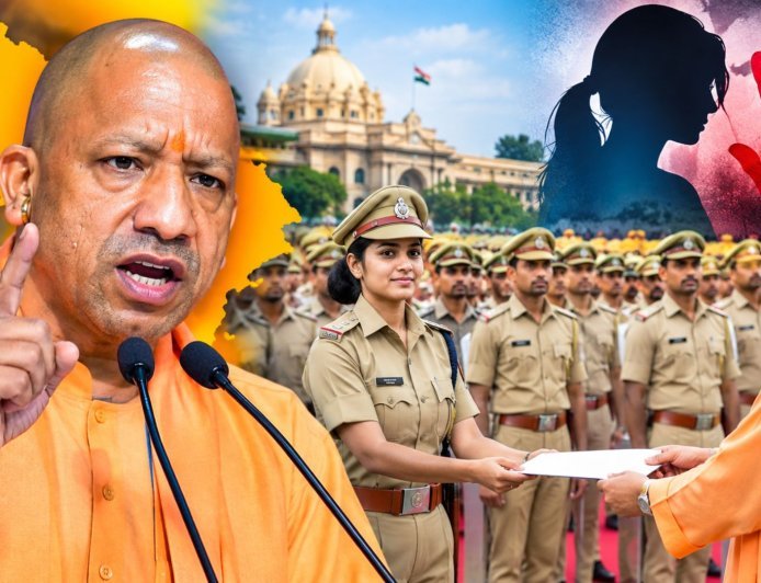 योगी बोले- बेटी को छेड़ने वाला अपने डेथ सेंटेंस पर खुद साइन करता है, 912 पुलिसकर्मियों को बांटे नियुक्ति पत्र