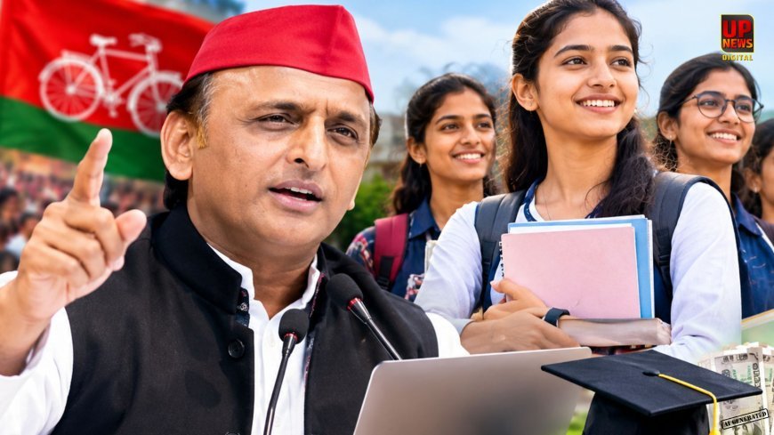 मुलायम की कन्या विद्याधन योजना फिर लाएंगे अखिलेश, 12वीं पास छात्राओं को 50 हजार और लैपटॉप देने का किया वादा