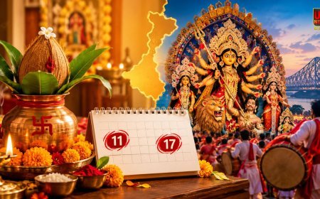 बंगाल में 6 दिन बाद से क्यों मचेगी नवरात्रि की धूम, 11 अक्टूबर से  शुरुआत लेकिन 17 से सजेगी दुर्गा पूजा की रौनक, जानिए क्यों है तारीखों में अंतर