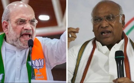 अमित शाह का खरगे के बयान पर पलटवार; बोले- सारी मर्यादाएं तार-तार, मोदी के परिवार पर टिप्पणी को लेकर कांग्रेस पर साधा निशाना
