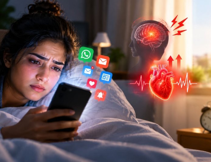 सुबह उठते ही मोबाइल चेक करने की आदत पड़ सकती है भारी, मैसेज और खबरें बढ़ा सकती हैं बेचैनी, जानिए बीपी और हार्ट हेल्थ पर क्या पड़ता है असर