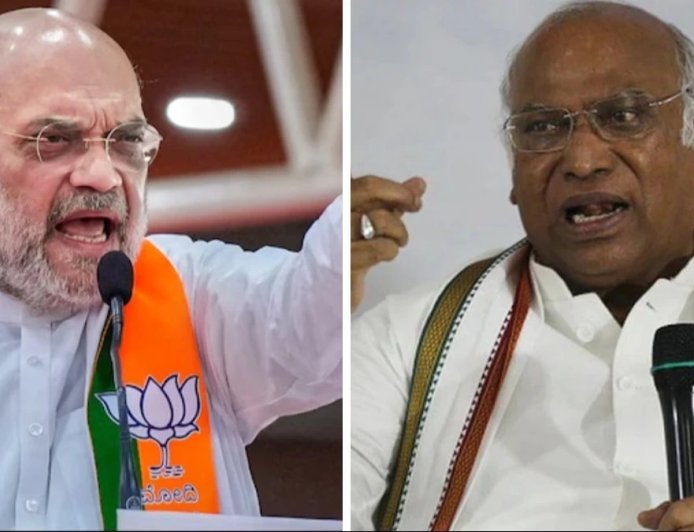 अमित शाह का खरगे के बयान पर पलटवार; बोले- सारी मर्यादाएं तार-तार, मोदी के परिवार पर टिप्पणी को लेकर कांग्रेस पर साधा निशाना