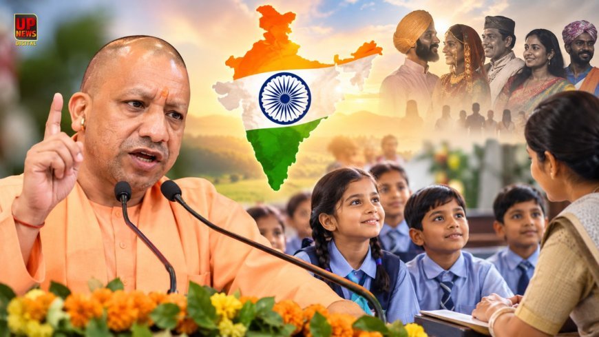 CM योगी ने शिक्षकों को दी बड़ी जिम्मेदारी, नई पीढ़ी को जाति-क्षेत्र के बंटवारे से बचाने पर जोर, कहा- एक भारत श्रेष्ठ भारत के लिए मिलकर काम करें
